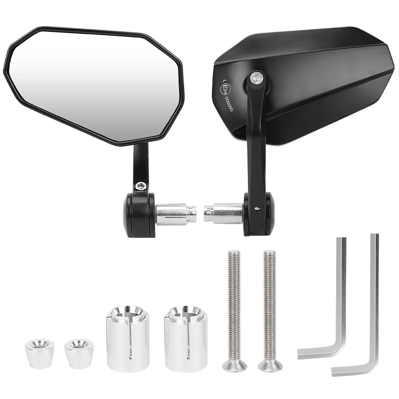 360° Rotatable Motorcycle Rearview Mirrors