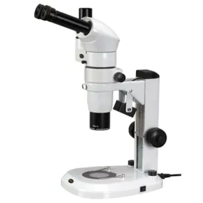 AmScope PM240 Series Zoom Trinocular Stereo Microscope 8X-80X Magnification on Track Stand with Common Main Objective(CMO)