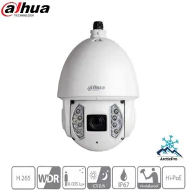 Dahua / IP / 2MP / Network PTZ Dome Camera / Motorized Varifocal / Starlight / 40x Zoom / 200m IR / 45-180mm Lens / WDR / IP67 / IK10 / DH-6AE240VNI