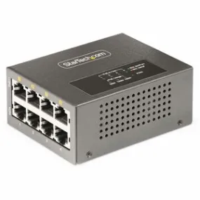 StarTech.com 4-Port Multi-Gigabit PoE   Injector, 5/2.5/1G Ethernet (NBASE-T), PoE/PoE /PoE   (802.3af/802.3at/802.3bt), 160W Power Budget