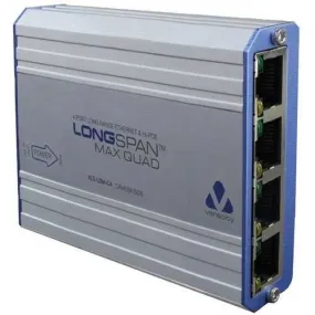 Veracity VLS-LSM-C4 LONGSPAN Max Quad, 4-Port Hi-PoE Extender